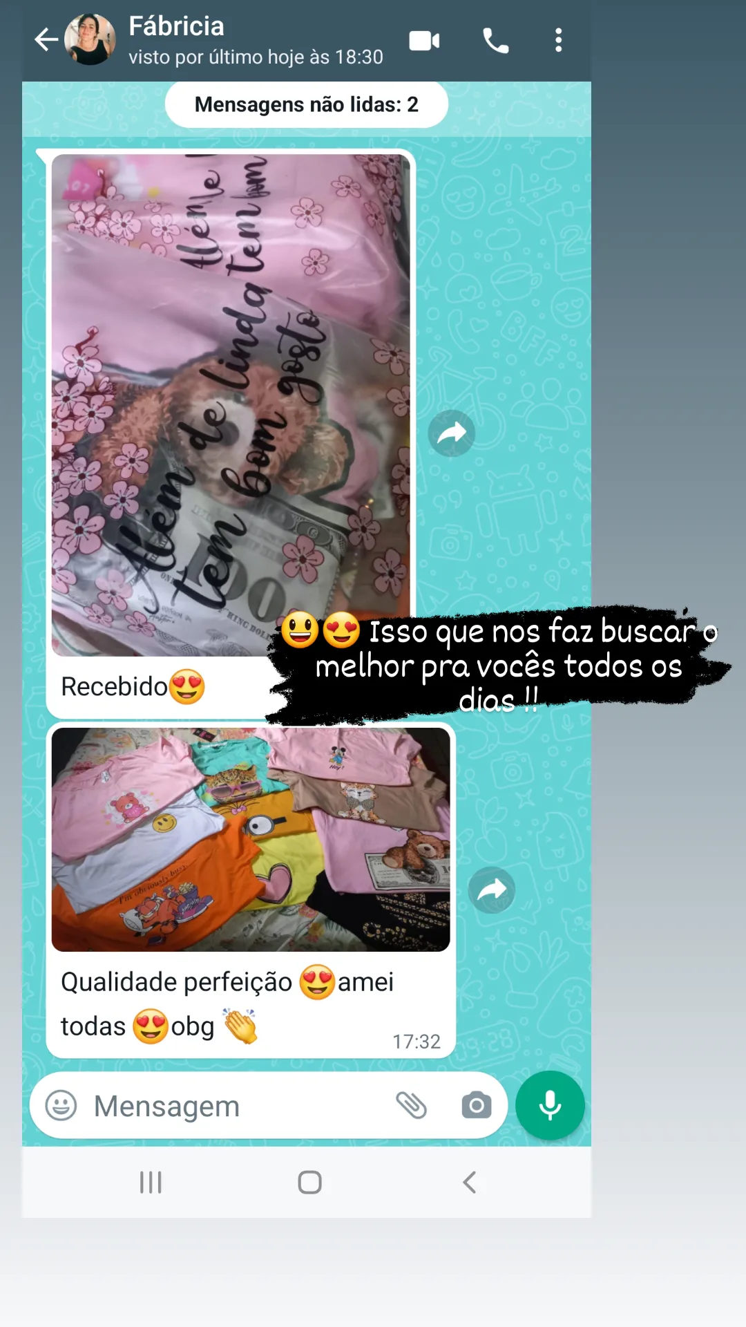 Feedback de cliente real
